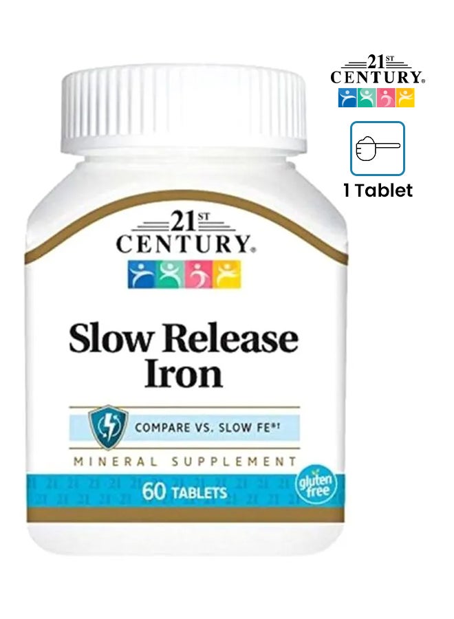 21st Century Slow Release Iron Mineral Supplement - 60 Tablets - Image 1